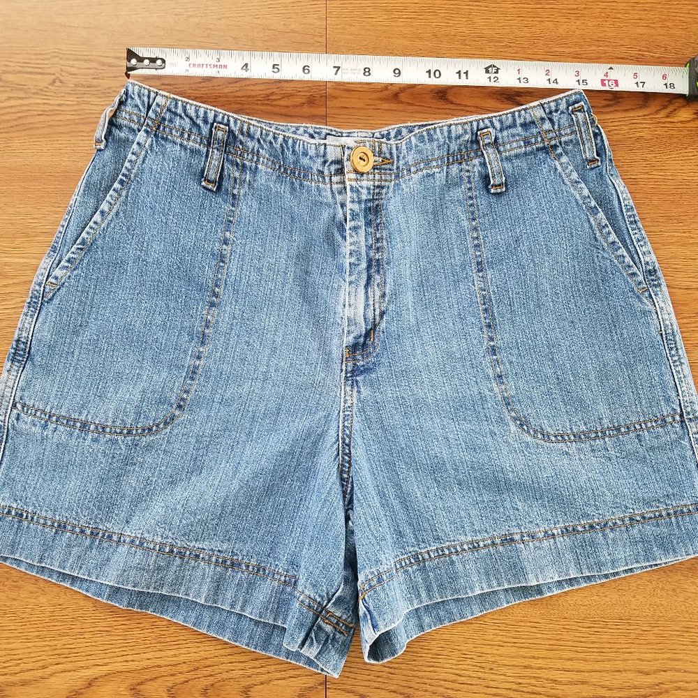 Tape Measure Size 14 Blue Denim Shorts